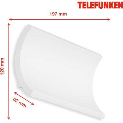 Telefunken 312806TF - LED spoljno zidno svetlo 2xLED/6W/230V IP44 belo