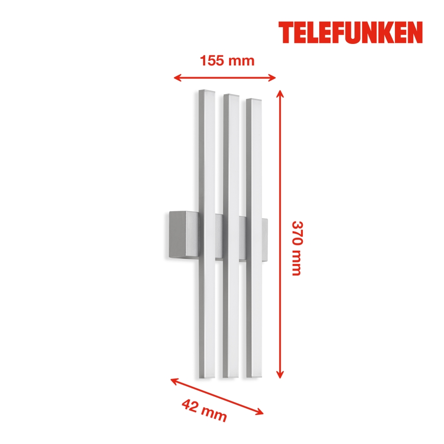 Telefunken 313104TF - Spoljašnje LED zidno svetlo 3xLED/4W/230V IP44