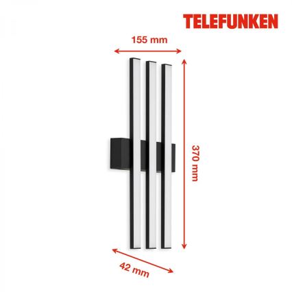 Telefunken 313105TF - LED spoljašnje zidno svetlo 3xLED/4W/230V IP44