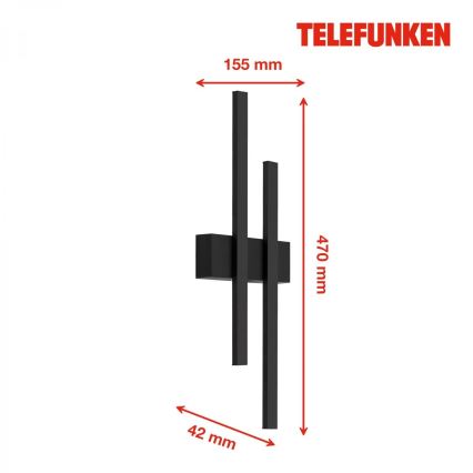 Telefunken 313205TF - LED spoljašnje zidno svetlo 2xLED/4W/230V 4000K IP44