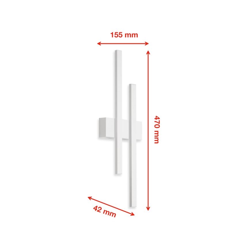 Telefunken 313206TF - LED spoljašnje zidno svetlo 2xLED/8W/230V IP44