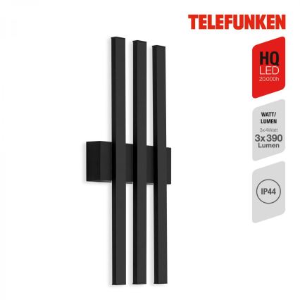 Telefunken 313305TF - LED spoljašnje zidno svetlo 3xLED/4W/230V IP44