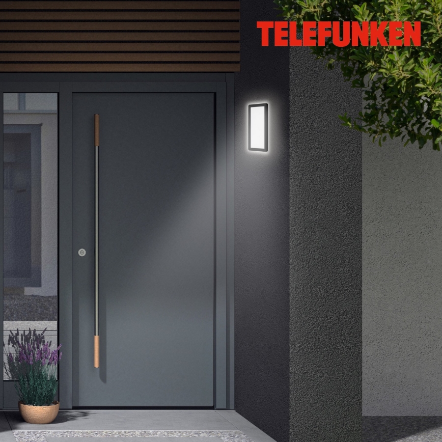 Telefunken 313605TF - LED spoljašnje zidno svetlo LED/16W/230V IP44 crna