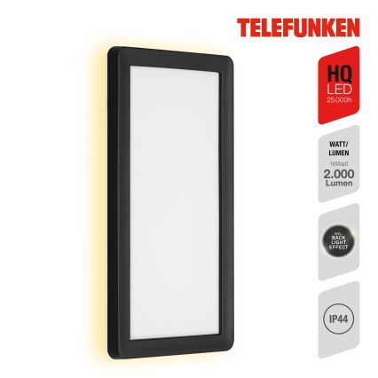 Telefunken 313605TF - LED spoljašnje zidno svetlo LED/16W/230V IP44 crna