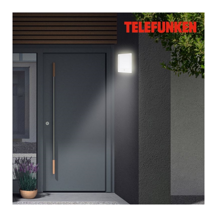 Telefunken 313806TF - LED spoljašnje zidno svetlo sa senzorom LED/15W/230V IP44