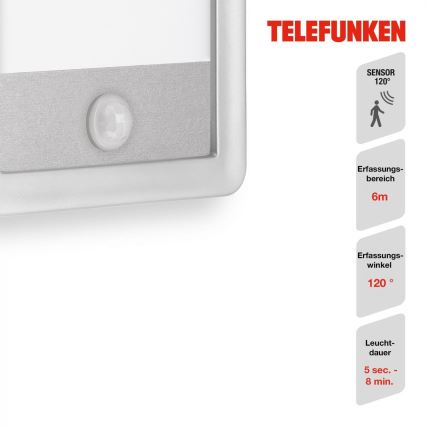 Telefunken 313904TF - LED spoljašnje zidno svetlo sa senzorom LED/16W/230V IP44