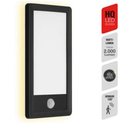 Telefunken 313905TF - LED spoljno zidno svetlo sa senzorom LED/16W/230V IP44