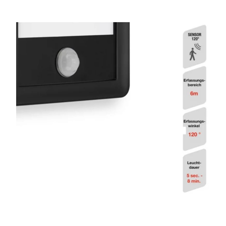 Telefunken 313905TF - LED spoljno zidno svetlo sa senzorom LED/16W/230V IP44