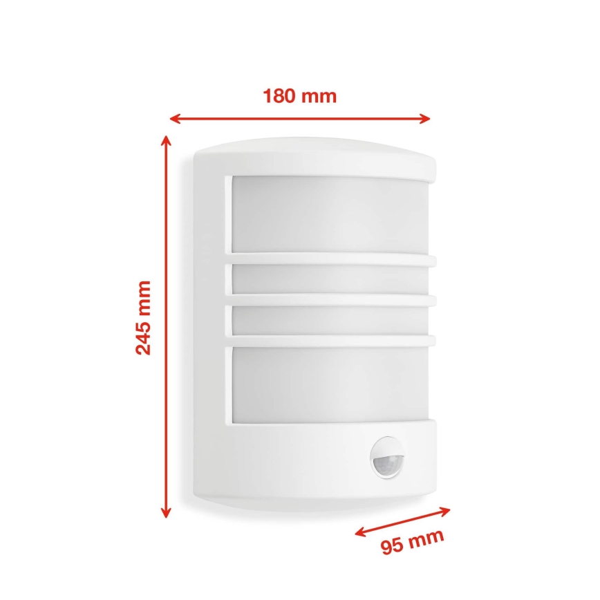 Telefunken 315506TF - LED spoljašnje zidno svetlo sa senzorom LED/12W/230V IP44 belo