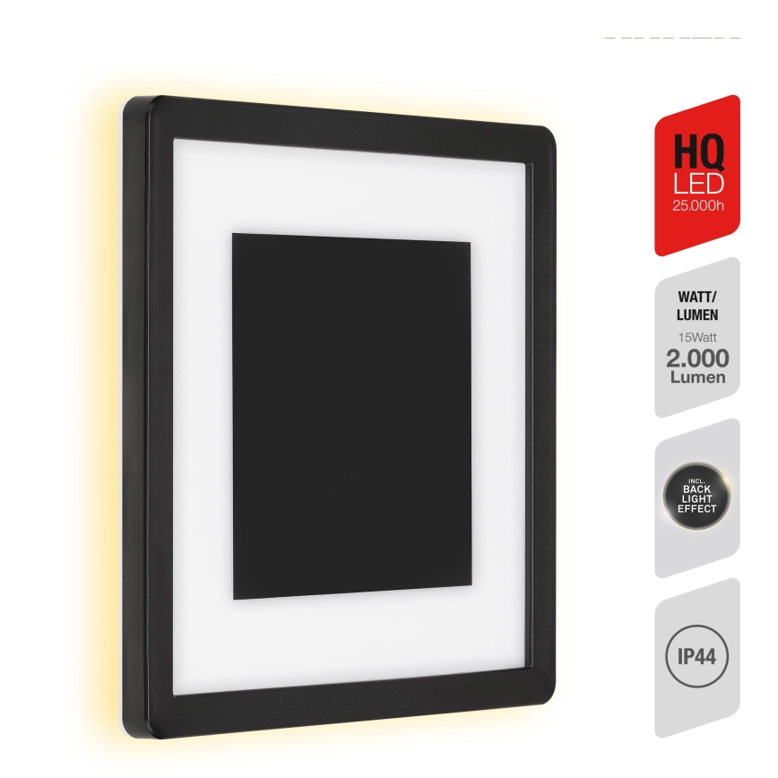 Telefunken 315905TF - LED spoljašnje zidno svetlo LED/15W/230V IP44 4000K crna
