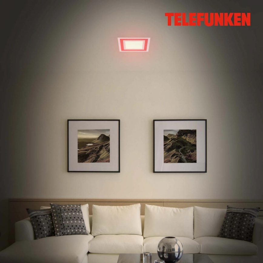 Telefunken 318706TF - LED RGBW prigušiva panel LED/18W/230V 3000-6500K + daljinski upravljač