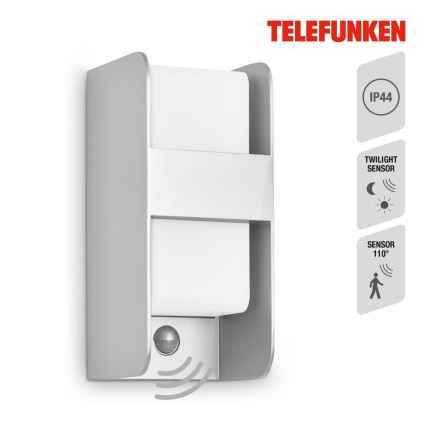 Telefunken 321104TF - Spoljno zidno svetlo sa senzorom 1xE27/12W/230V IP44 belo