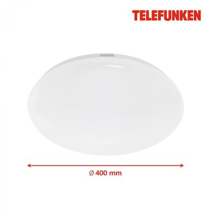 Telefunken 601306TF - LED kupatilsko plafonsko svetlo sa senzorom, LED/20W/230V, IP44, prečnik 40 cm