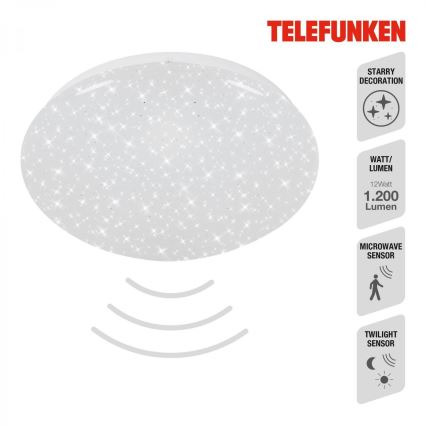 Telefunken 601706TF - LED plafonsko svetlo sa senzorom LED/12W/230V pr. 27 cm