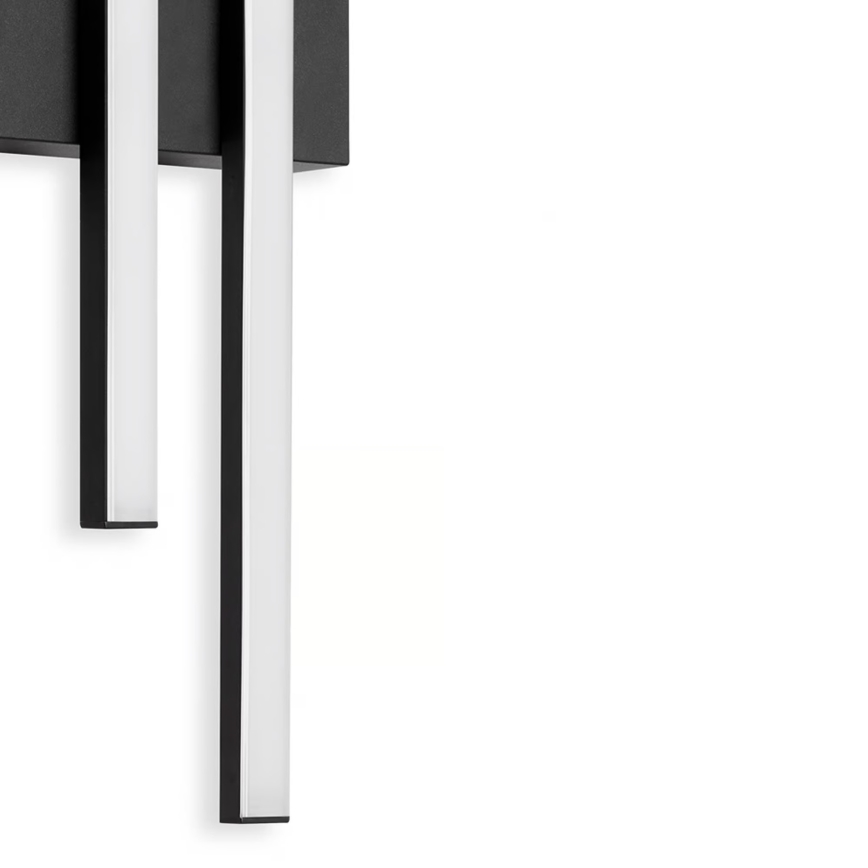 Telefunken - LED spoljašnje zidno svetlo 2xLED/4W/230V 4000K IP44 crno