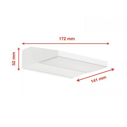 Telefunken - LED spoljašnje zidno svetlo LED/10W/230V IP44 belo