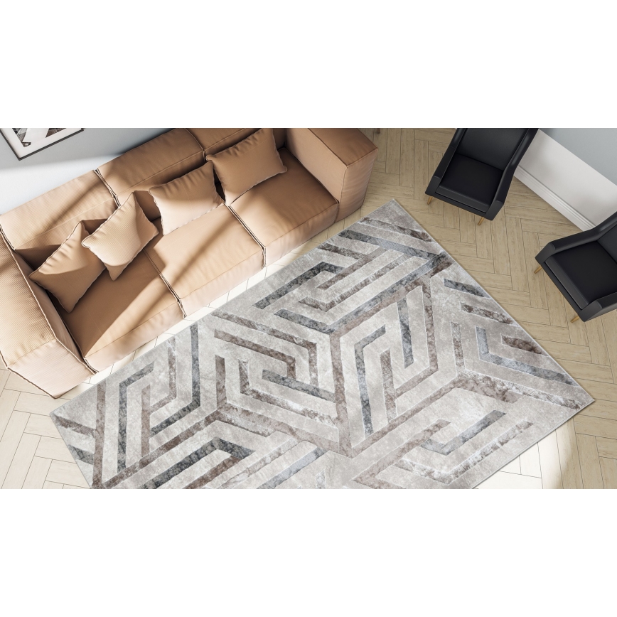 Tepih GRECE 120x170 cm 2150 g/m2 bež/siv