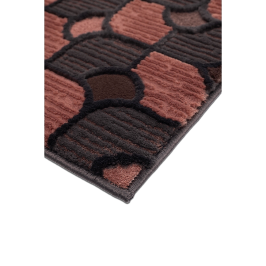 Tepih MOCCA 80x150 cm braon/crvena