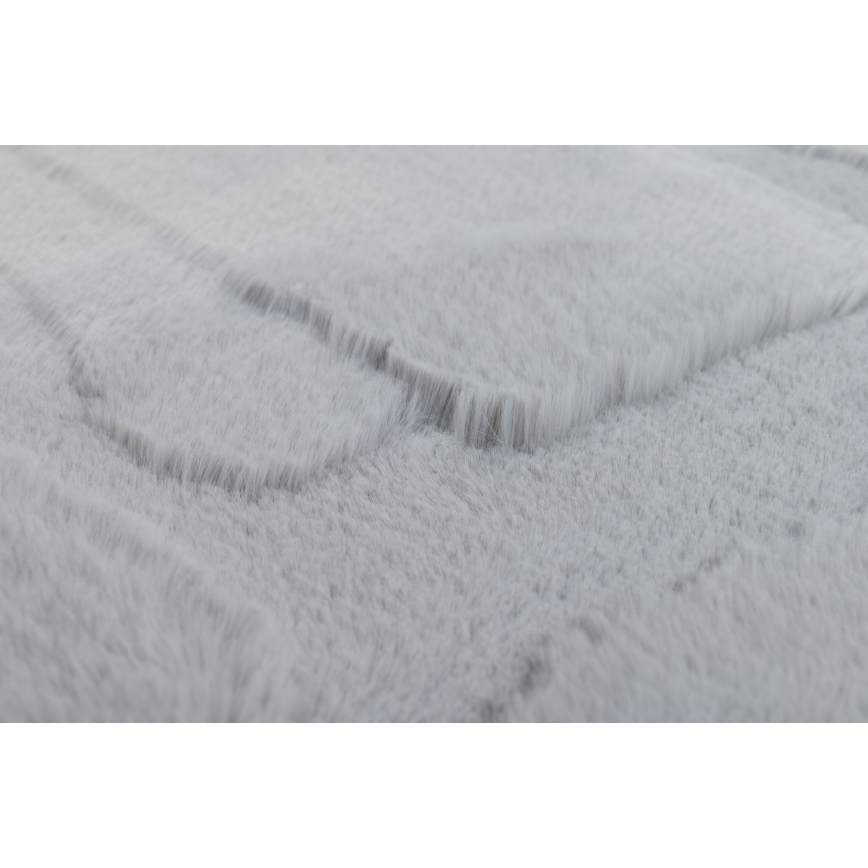 Tepih RABBIT 3D 120x170 cm svetlosive boje