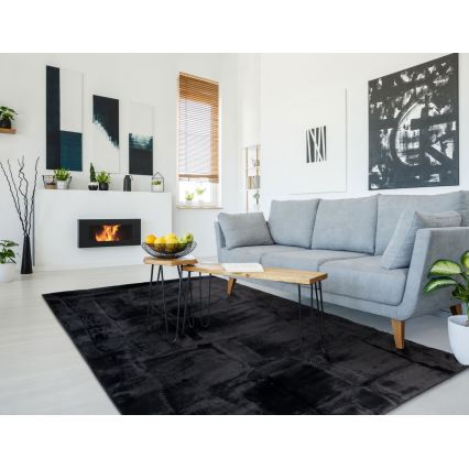 Tepih RABBIT 3D 160x230 cm, crne boje