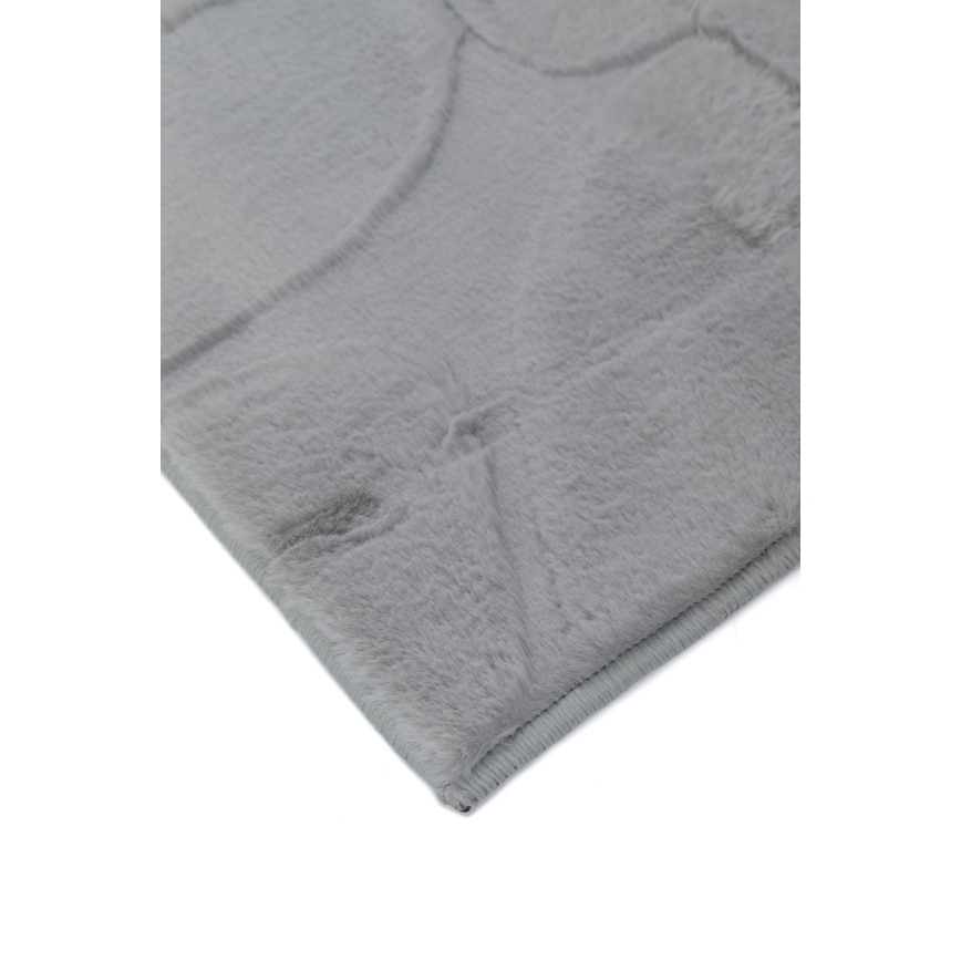 Tepih RABBIT 3D 80x150 cm svetlosive boje