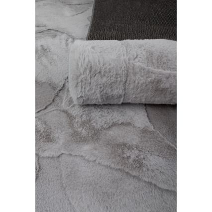 Tepih RABBIT 3D 80x150 cm svetlosive boje
