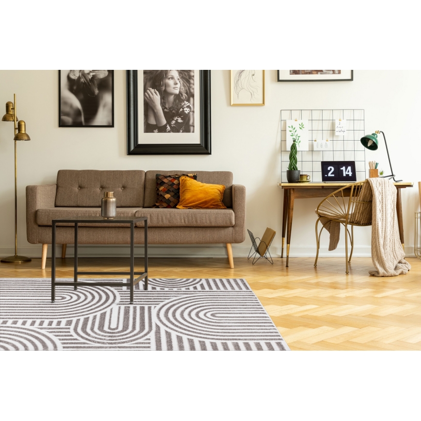 Tepih SALAMANCA 160x230 cm sivo-beli