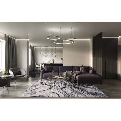 Tepih STONE 120x160 cm siva/antracit