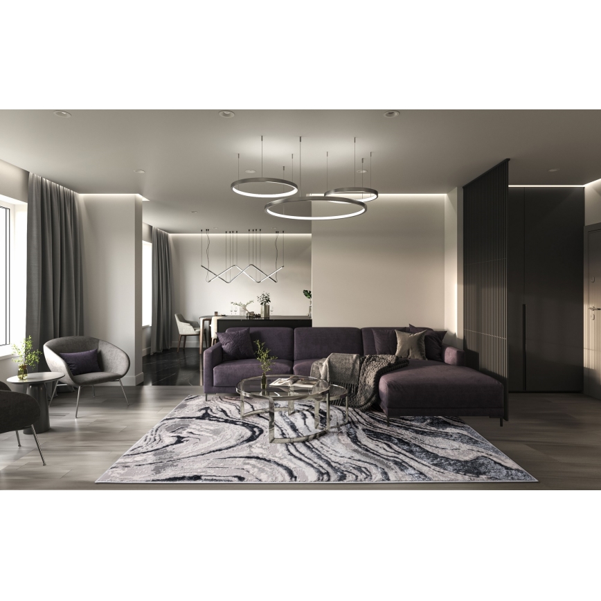 Tepih STONE 120x160 cm siva/antracit