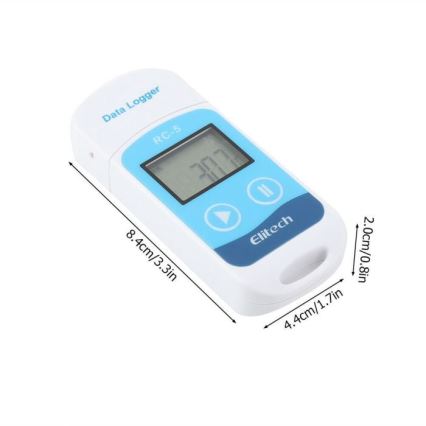 Termometar sa funkcijom snimanja, USB/1xCR2032, IP67