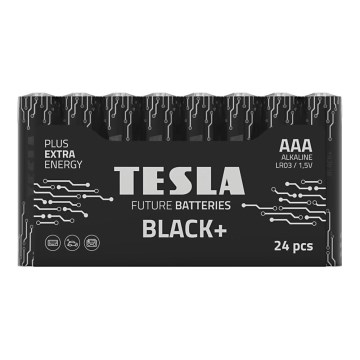 Tesla Batteries - 24 kom alkalne baterije AAA BLACK+ 1,5V 1200 mAh