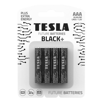 Tesla Batteries - 4 kom alkalne AAA baterije BLACK+ 1,5V 1200 mAh