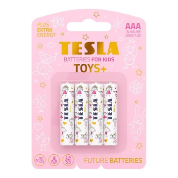 Tesla Batteries - 4 kom alkalne AAA baterije TOYS+ 1,5V 1300 mAh