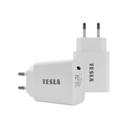 TESLA Electronics - Adapter za brzo punjenje Power Delivery 20W bela