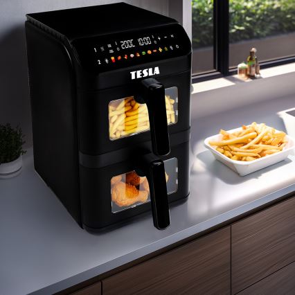 TESLA Electronics AirCook - Multifunkcionalna digitalna vazdušna friteza 11 l 2800W/230V crna