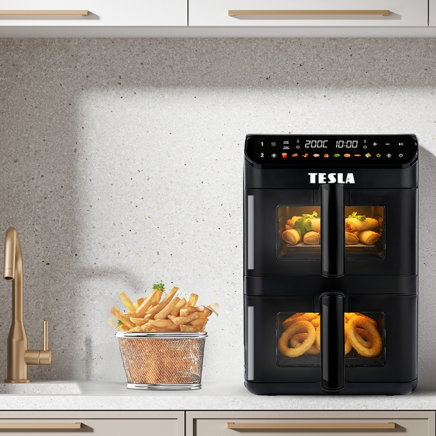 TESLA Electronics AirCook - Multifunkcionalna digitalna vazdušna friteza 11 l 2800W/230V crna