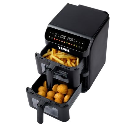 TESLA Electronics AirCook - Multifunkcionalna digitalna vazdušna friteza 11 l 2800W/230V crna