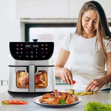 TESLA Electronics AirCook - Pametna višenamenska digitalna friteza na vrući vazduh 9 l 1700W/230V Wi-Fi