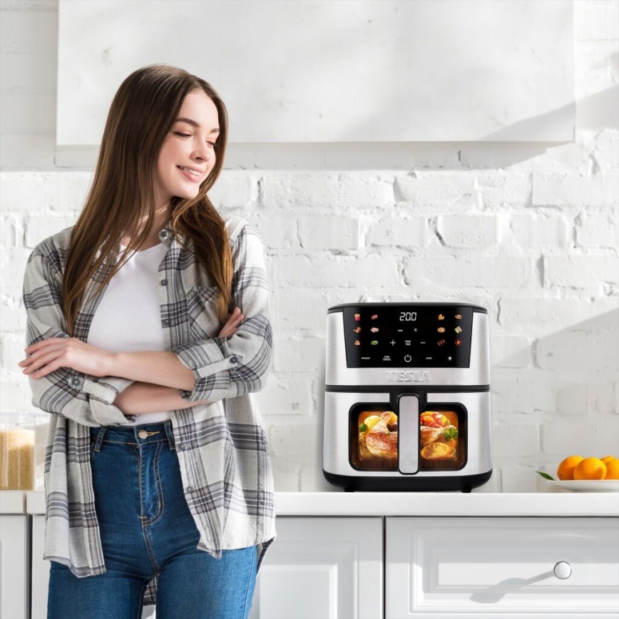 TESLA Electronics AirCook - Višenamenska digitalna friteza na vrući vazduh 7 l 1600W/230V