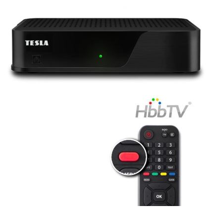TESLA Electronics - DVB-T2 H.265 (HEVC) prijemnik sa HbbTV 12V + daljinski upravljač