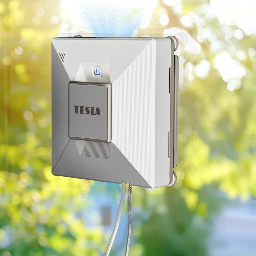TESLA Electronics RoboStar - Pametni čistač prozora sa raspršivačem vode 72W/230V/650 mAh Wi-Fi + daljinsko upravljanje