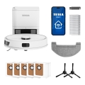 TESLA Electronics RoboStar - Pametan robotski usisivač 3u1 3200 mAh Wi-Fi beo