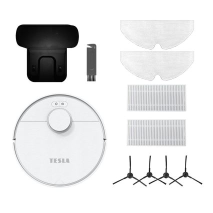 TESLA Electronics RoboStar - Pametni robotski usisivač 2u1 2550 mAh Wi-Fi bela