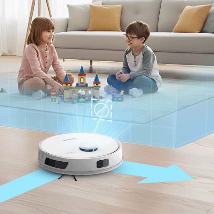 TESLA Electronics RoboStar - Pametni robotski usisivač 2u1, 3200 mAh, Wi-Fi, beli