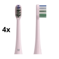 TESLA Smart - SET od 4 zamenske glave za soničnu četkicu TS400, ružičasta