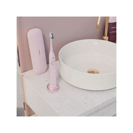 TESLA Smart - SET od 4 zamenske glave za soničnu četkicu TS400, ružičasta