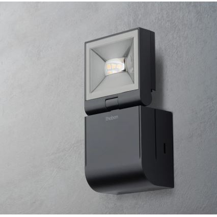 theben - LED zidni reflektor LED/10W/230V crni IP55