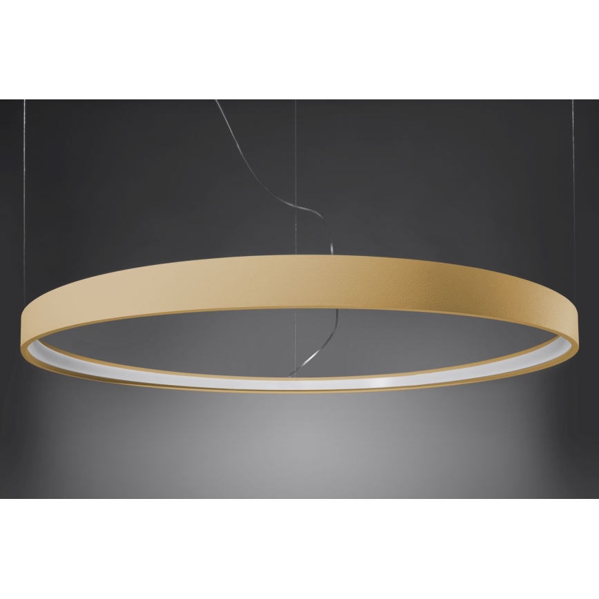 Thoro TH.217 - LED luster na sajli RIO LED/30W/230V CRI 95 4000K, prečnik 55 cm, zlatne boje