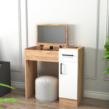 Toaletni sto INCI 108,8x77 cm Atlantic borovica/bela