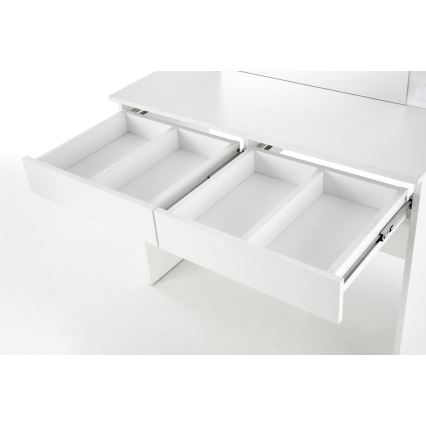Toaletni sto sa LED osvetljenjem HOLLYWOOD 140x94 cm, bela
